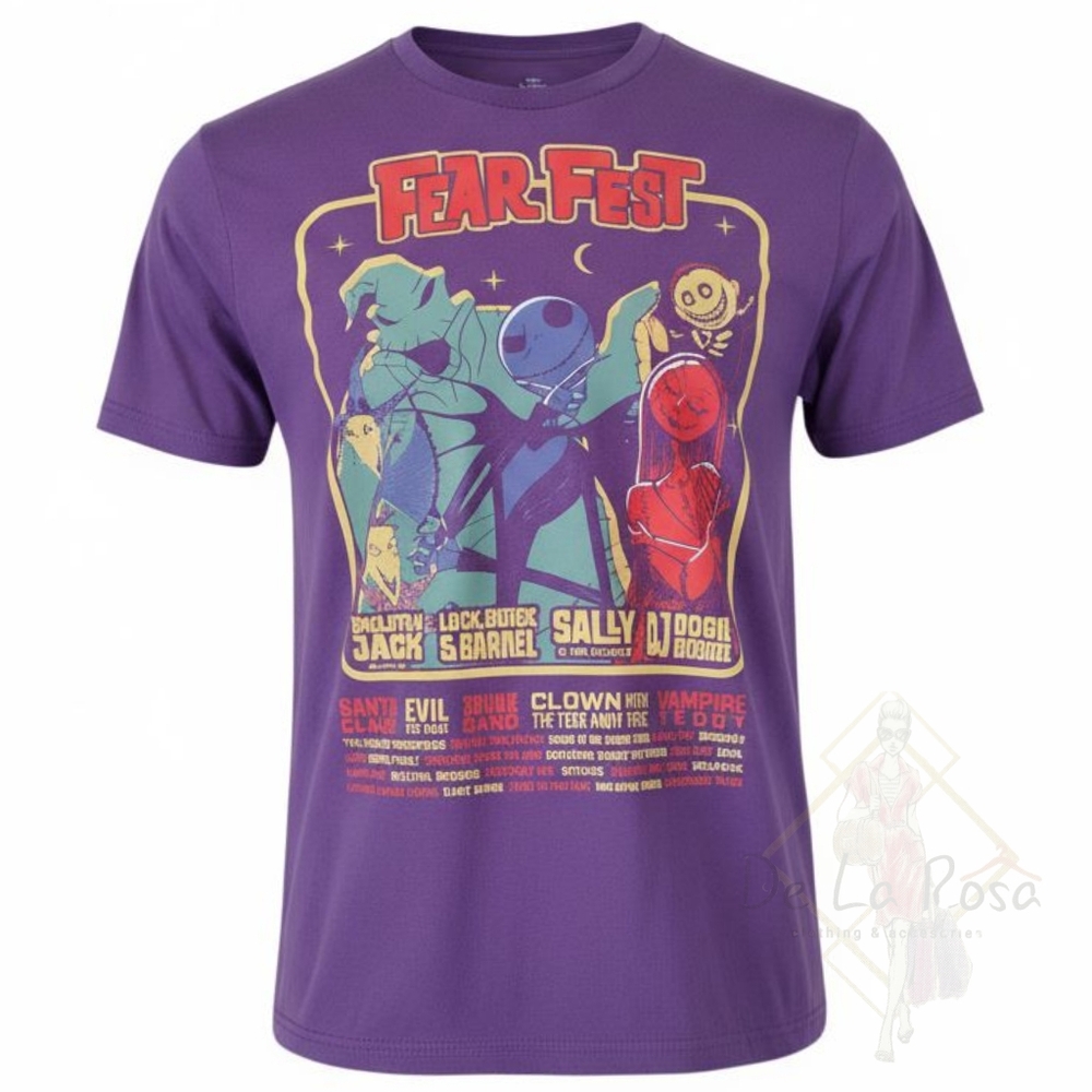 Men's Disney NBC Nightmare Before Christmas Fear Fest T-shirt - Medium